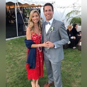 Red Lace Dress Wedding Guest